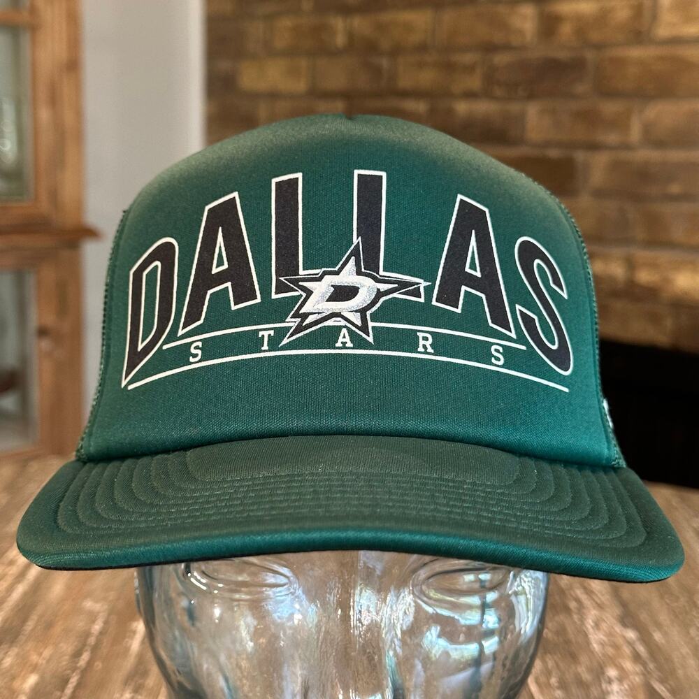 47 Brand Dallas Stars NHL Foam Front Adjustable Trucker Mesh Hat Cap Green